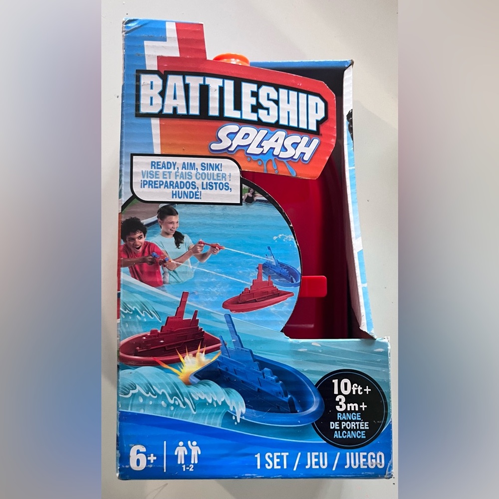 Hasbro Battleship Splash Game - Water Toys for Outdoor Summer Fun